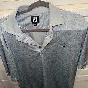 FootJoy Men's Polo in Light Blue Paisley